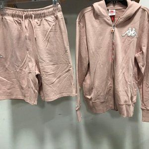 NWT KAPPA Authentic PINK HOODIE SHORT UNISEX